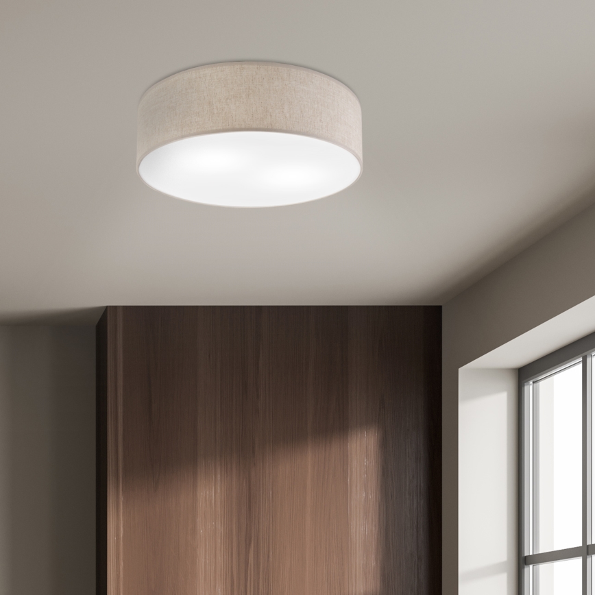 Plafoniera SIRJA 2xE27/15W/230V Ø 45 cm beige