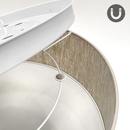 Plafoniera SIRJA 2xE27/15W/230V Ø 45 cm beige