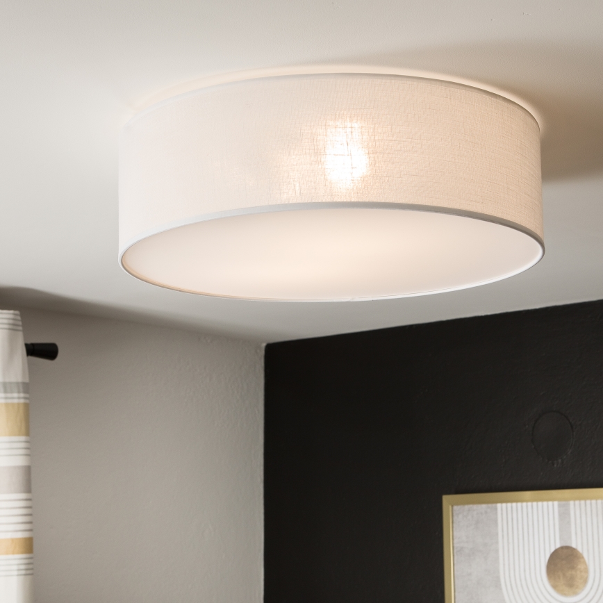 Plafoniera SIRJA 2xE27/15W/230V Ø 45 cm bianca