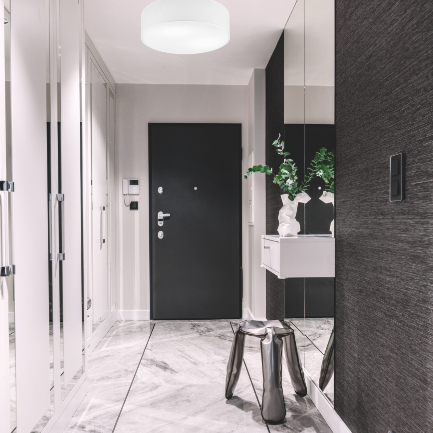 Plafoniera SIRJA 2xE27/15W/230V Ø 45 cm bianca