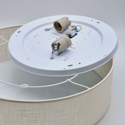 Plafoniera SIRJA 2xE27/15W/230V Ø 45 cm colore crema