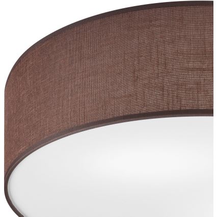 Plafoniera SIRJA 2xE27/15W/230V Ø 45 cm marrone