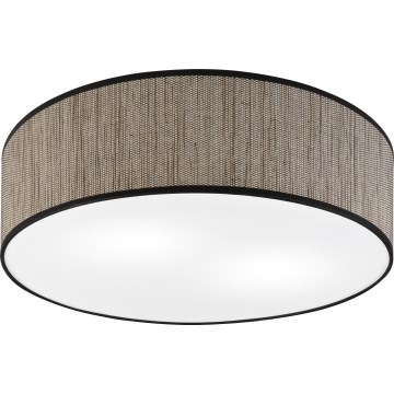 Plafoniera SIRJA 2xE27/15W/230V Ø 45 cm marrone