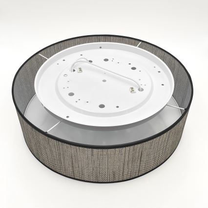 Plafoniera SIRJA 2xE27/15W/230V Ø 45 cm marrone