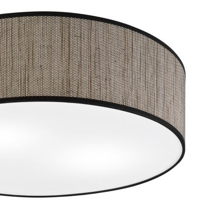 Plafoniera SIRJA 2xE27/15W/230V Ø 45 cm marrone