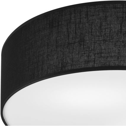 Plafoniera SIRJA 2xE27/15W/230V Ø 45 cm, nero