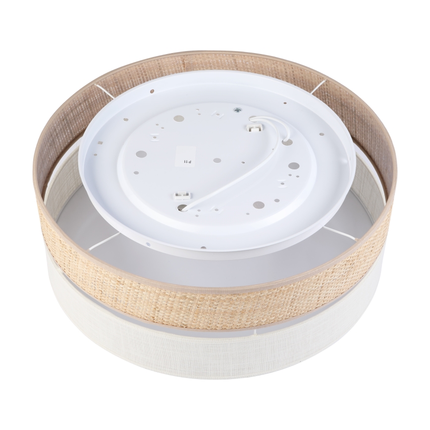 Plafoniera SIRJA BOHO 2xE27/15W/230V Ø 45 cm beige/crema