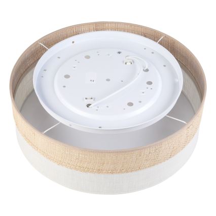 Plafoniera SIRJA BOHO 2xE27/15W/230V Ø 45 cm beige/crema