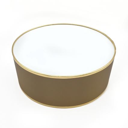 Plafoniera SIRJA DOUBLE 2xE14/15W/230V diametro 35 cm marrone/oro