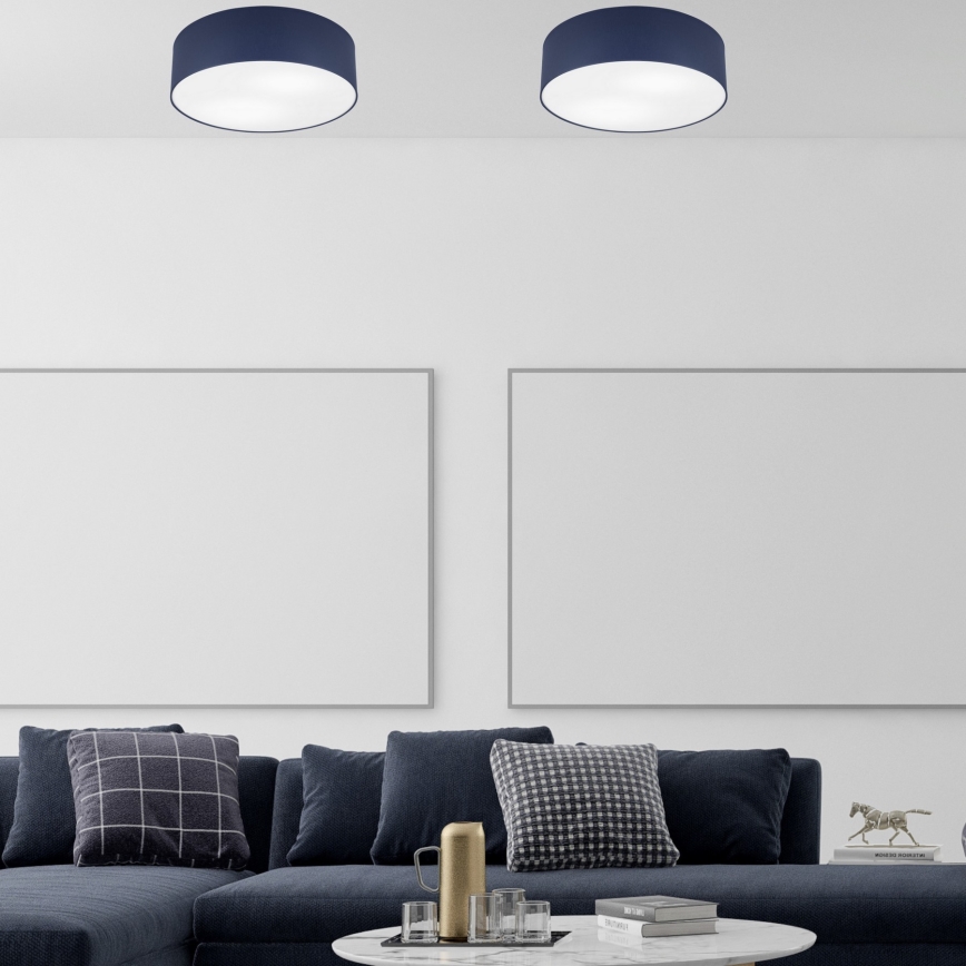 Plafoniera SIRJA PASTEL 2xE27/15W/230V Ø 45 cm blu scuro