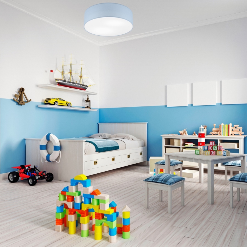 Plafoniera SIRJA PASTEL 2xE27/60W/230V diametro 45 cm blu