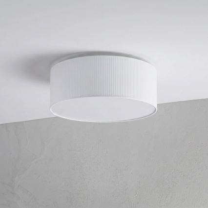 Plafoniera SIRJA PLISADO 2xE27/15W/230V Ø 35 cm bianca
