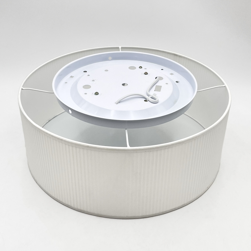 Plafoniera SIRJA PLISADO 2xE27/15W/230V Ø 35 cm bianca