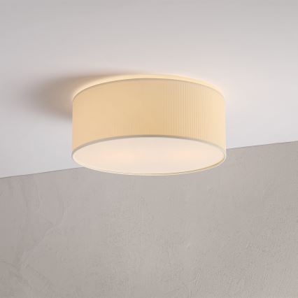 Plafoniera SIRJA PLISADO 2xE27/15W/230V Ø 35 cm crema