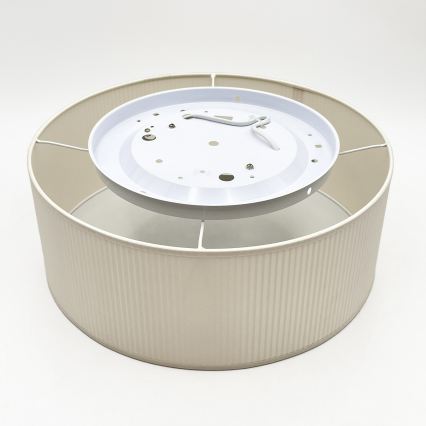 Plafoniera SIRJA PLISADO 2xE27/15W/230V Ø 35 cm crema