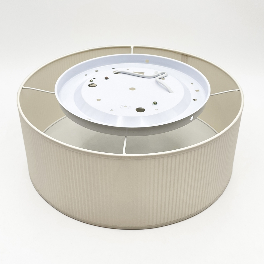 Plafoniera SIRJA PLISADO 2xE27/15W/230V Ø 35 cm crema