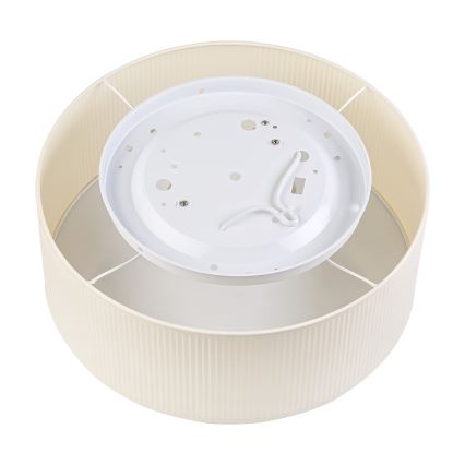 Plafoniera SIRJA PLISADO 2xE27/15W/230V Ø 35 cm crema