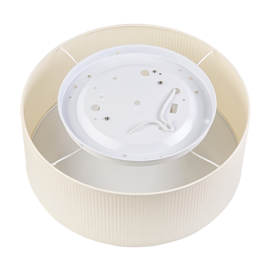 Plafoniera SIRJA PLISADO 2xE27/15W/230V Ø 35 cm crema