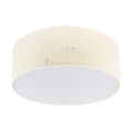 Plafoniera SIRJA PLISADO 2xE27/15W/230V Ø 35 cm crema