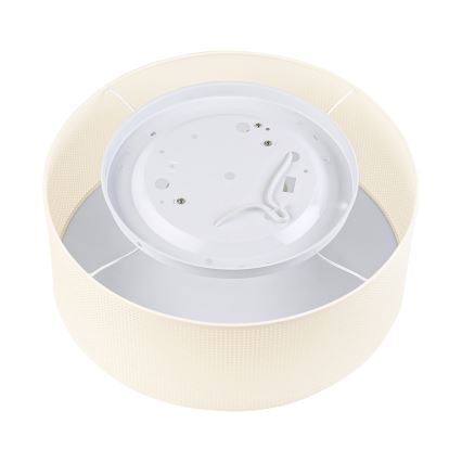 Plafoniera SIRJA PLISADO 2xE27/15W/230V Ø 35 cm crema