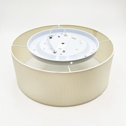 Plafoniera SIRJA PLISADO 2xE27/15W/230V Ø 35 cm crema