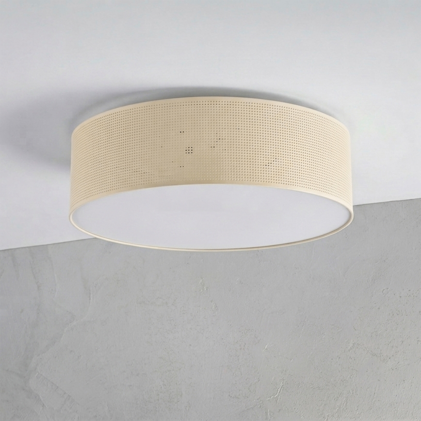 Plafoniera SIRJA PLISADO 4xE27/15W/230V Ø 45 cm colore crema