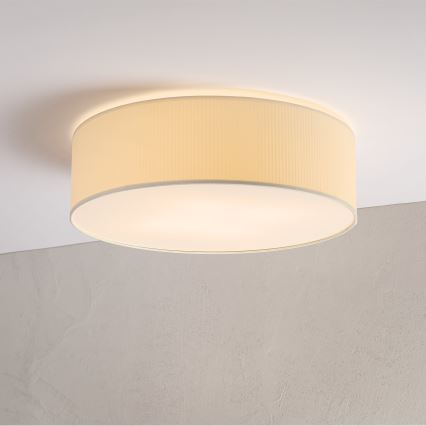 Plafoniera SIRJA PLISADO 4xE27/15W/230V Ø 45 cm crema