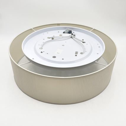 Plafoniera SIRJA PLISADO 4xE27/15W/230V Ø 45 cm crema