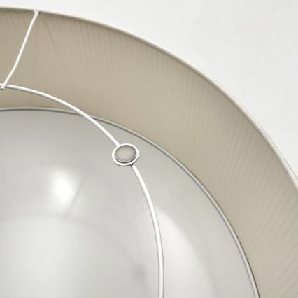 Plafoniera SIRJA PLISADO 4xE27/15W/230V Ø 45 cm crema