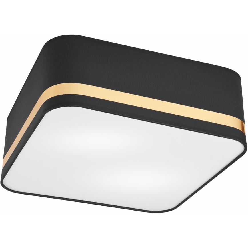 Plafoniera SIRJA SQUARE 2xE27/60W/230V 35x35 cm nero