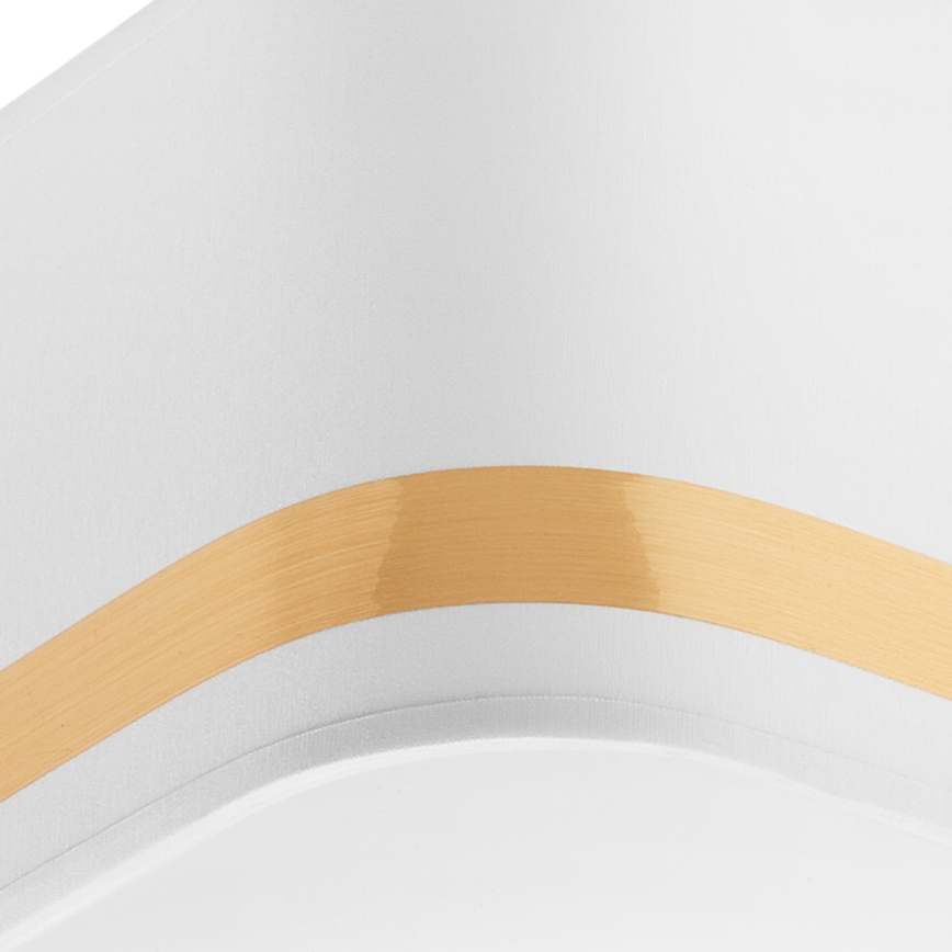 Plafoniera SIRJA SQUARE STRIPE 2xE27/15W/230V bianco/oro