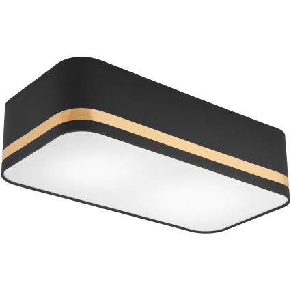 Plafoniera SIRJA SQUARE STRIPE 2xE27/15W/230V nero/oro