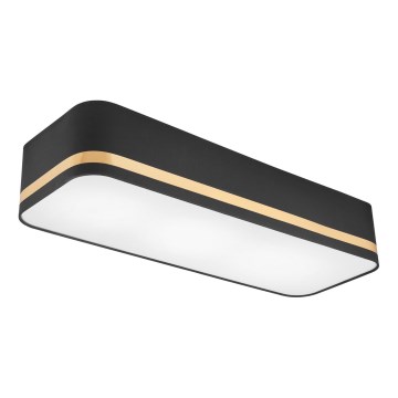 Plafoniera SIRJA SQUARE STRIPE 3xE27/15W/230V nero/oro