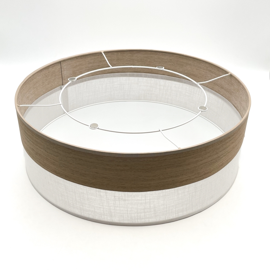 Plafoniera SIRJA WOOD 2xE27/15W/230V diametro 45 cm bianco/quercia