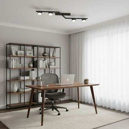 Plafoniera SKAN 4xGX53/12W/230V, nera