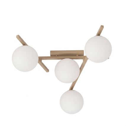 Plafoniera SMART 4xE14/10W/230V beige/bianco