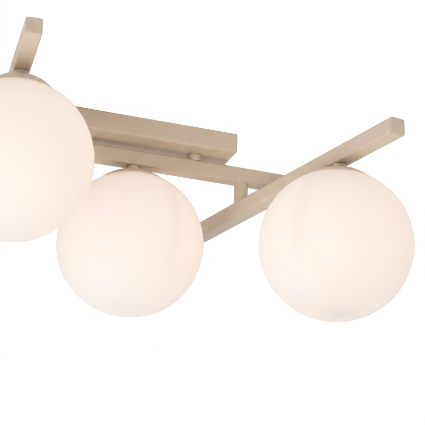 Plafoniera SMART 4xE14/10W/230V beige/bianco