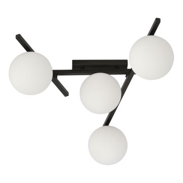 Plafoniera SMART 4xE14/10W/230V nero/bianco