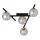 Plafoniera SMART 4xE14/10W/230V nero/grigio