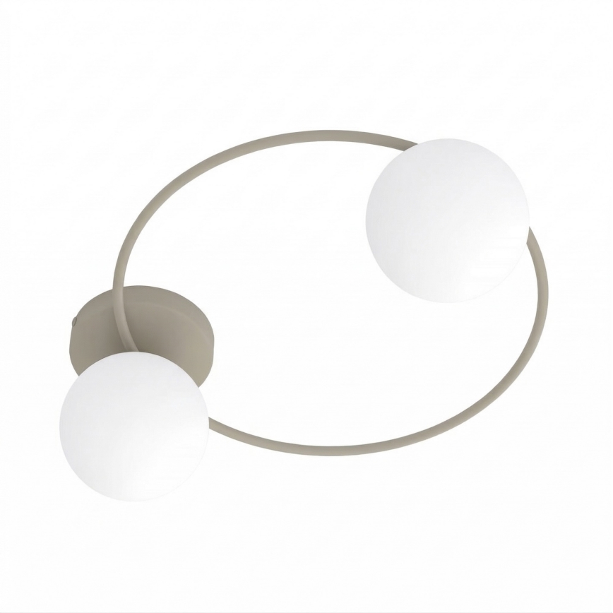 Plafoniera SOPRA 2xE14/10W/230V beige/bianco