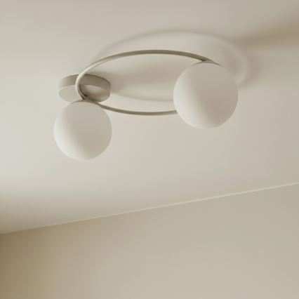 Plafoniera SOPRA 2xE14/10W/230V beige/bianco