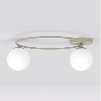 Plafoniera SOPRA 2xE14/10W/230V beige/bianco