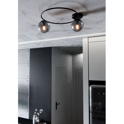 Plafoniera SOPRA 2xE14/10W/230V nero