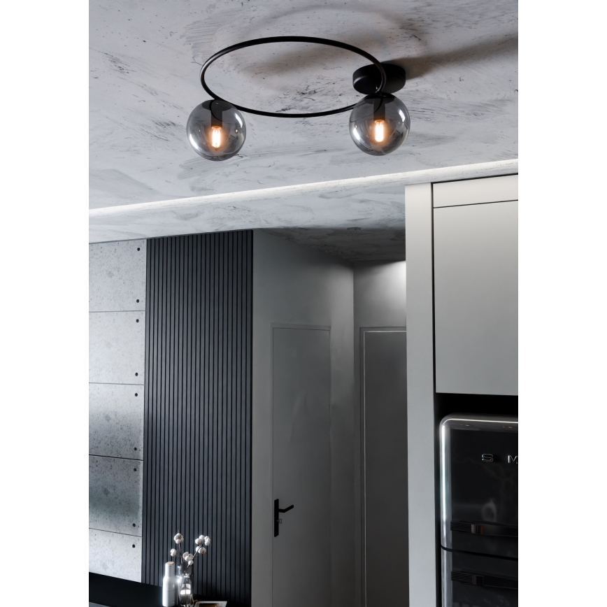 Plafoniera SOPRA 2xE14/10W/230V nero