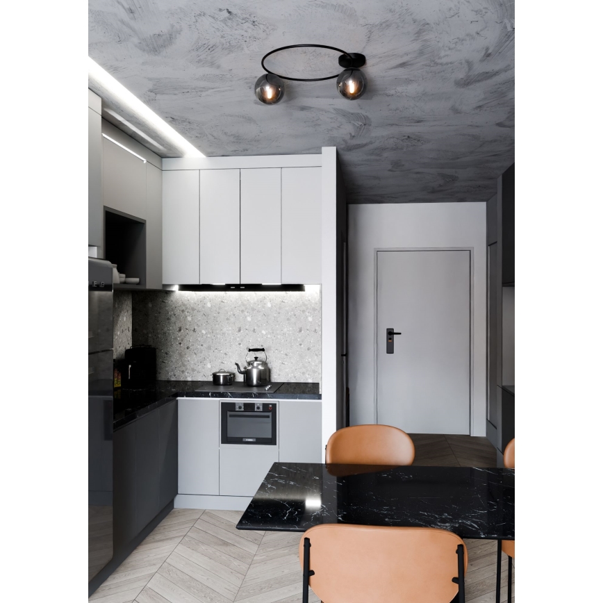 Plafoniera SOPRA 2xE14/10W/230V nero