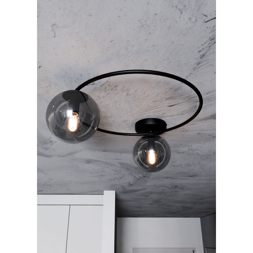 Plafoniera SOPRA 2xE14/10W/230V nero