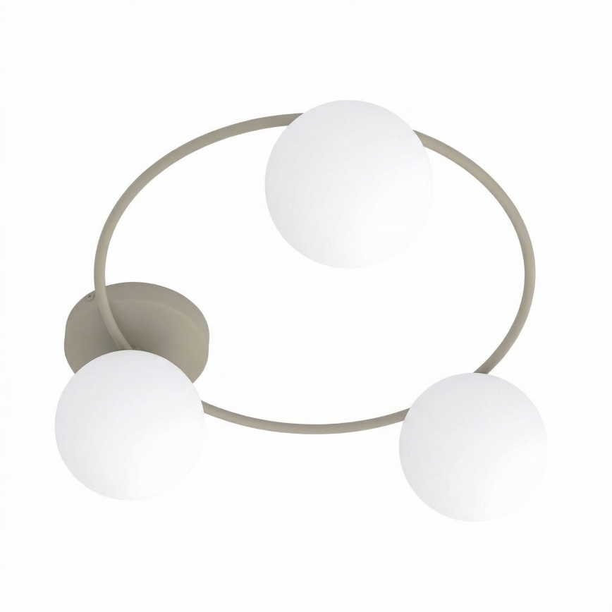 Plafoniera SOPRA 3xE14/10W/230V beige/bianco