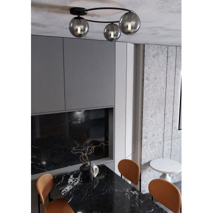 Plafoniera SOPRA 3xE14/10W/230V nero