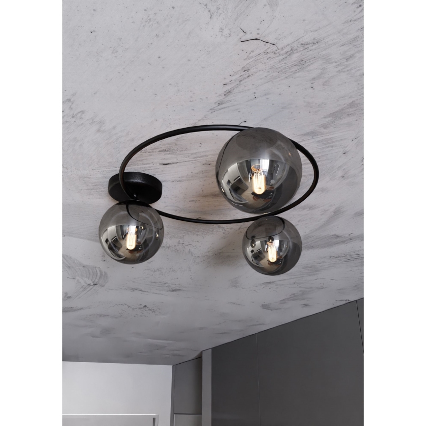 Plafoniera SOPRA 3xE14/10W/230V nero