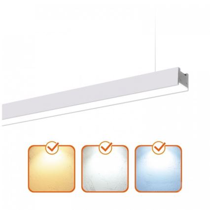 Plafoniera/sospensione LED da soffitto KOLINE LED/40W/230V 3000/4000/6500K 120 cm bianca